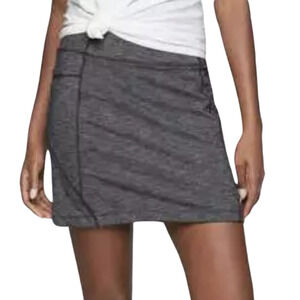 ATHLETA Grey Knit Excursion Skort Pull-On Pockets Drawstring Women's Medium